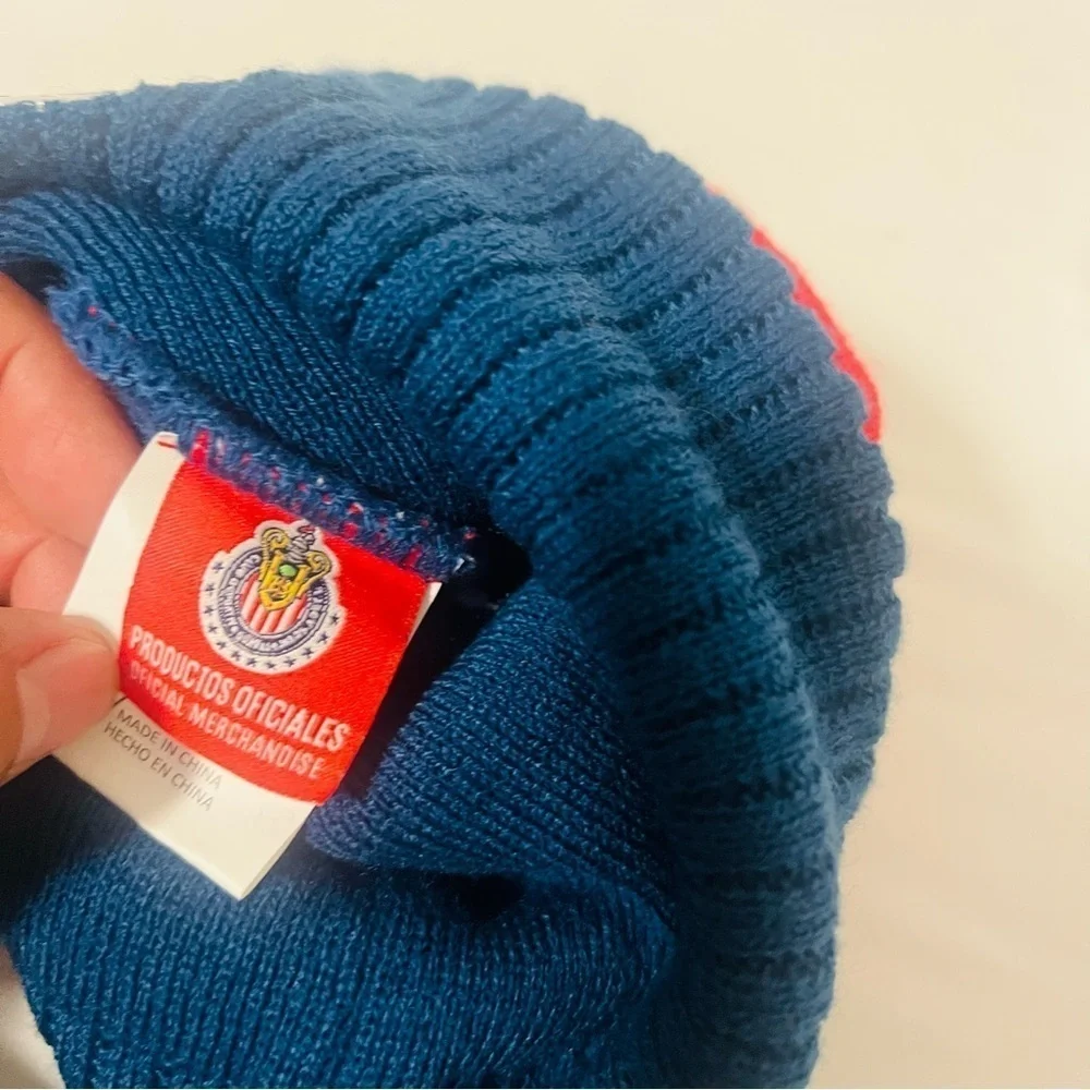 Icon Sports Chivas Unisex Pom Pom Winter Soccer Beanie Official Merchandise NWT